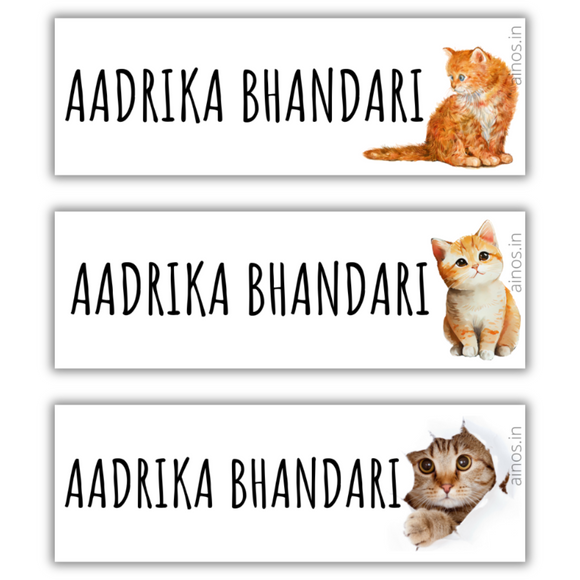 Cats Name Stickers