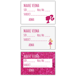 Barbie Book Labels