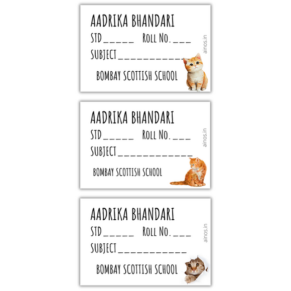 Cats Book Labels