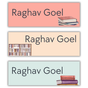 Books Name Stickers