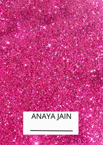 Pink Glitter Barbie Theme Long Book