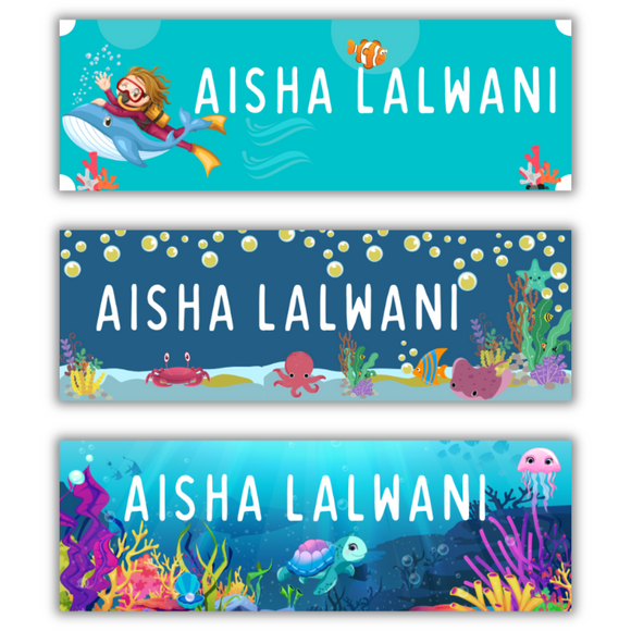 Sea World Name Stickers