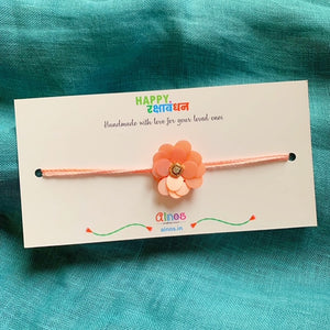 Peach Flower Rakhi