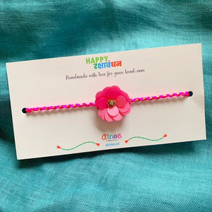 Dark Pink Flower Rakhi