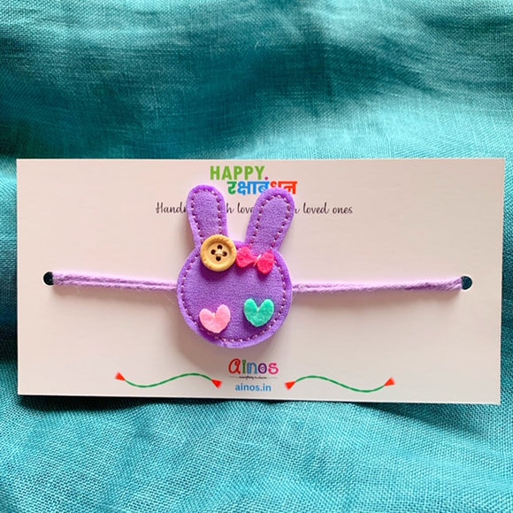 Lavender Bunny Rakhi