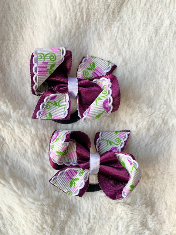 Wine Amelia Hair Ties