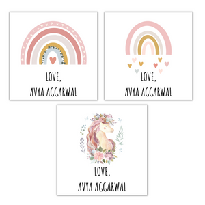 Unicorn & Rainbow Gift Tags