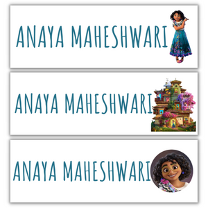 Encanto Name Stickers