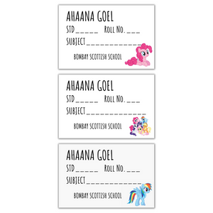 My Little Pony Book Labels