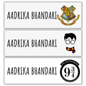 Harry Potter Name Stickers