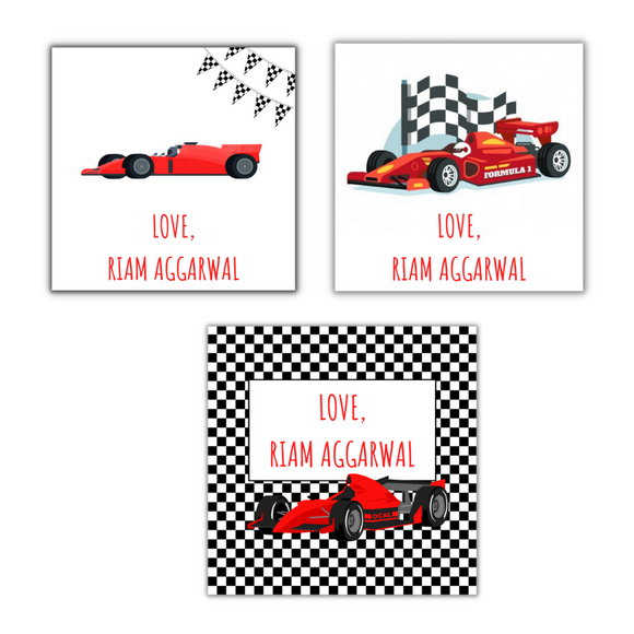 Formula One Note Cards