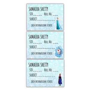 Frozen Book Labels