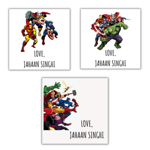 Avengers Note Cards