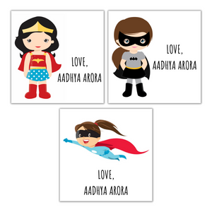 Super Girl Gift Stickers