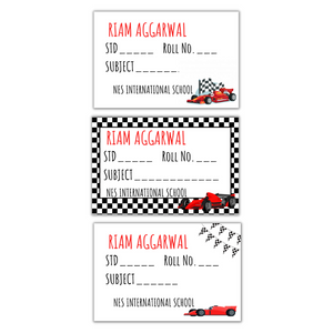 Formula One Book Labels