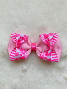 Handmade Heart Hair Bow