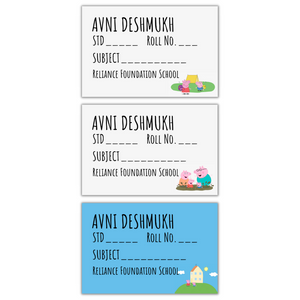 Peppa Book Labels