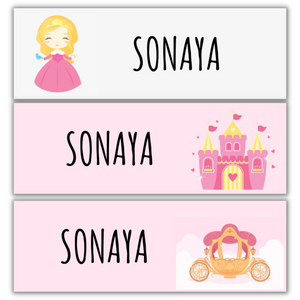 Princess Name Stickers