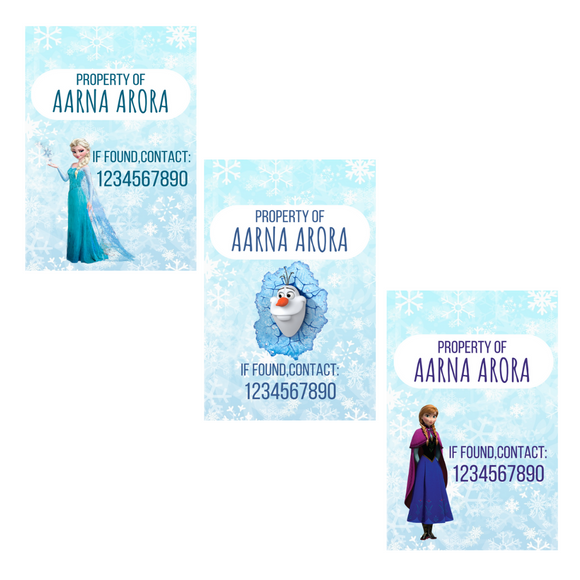 Frozen Bag Tags