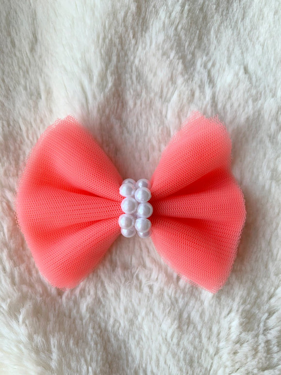 Peach Athena Bow