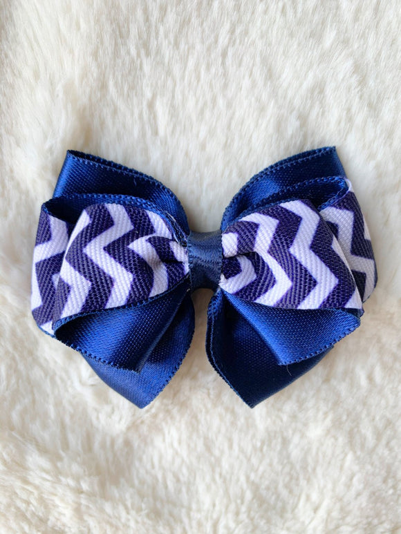 Blue Classy Missy Bow