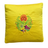 Yellow Flora Cushion Cover