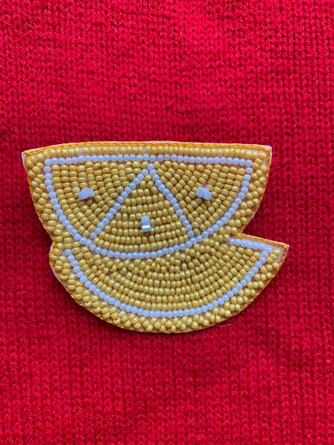 Lemon Brooch