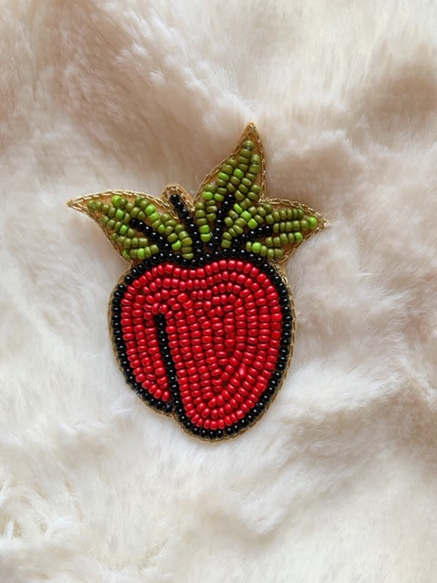 Plum Brooch