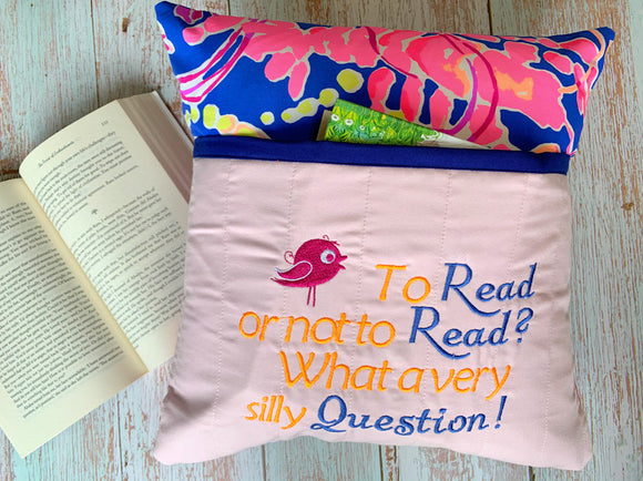 To Read or not to Read Book Pocket Cushion Cover