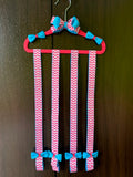 Pink Chevron Elegance Bow Organizer