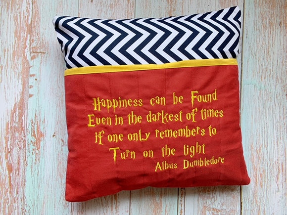 Harry potter book outlet pillow