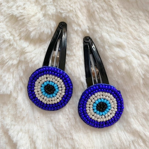 Evil Eye Motif Snap Clips