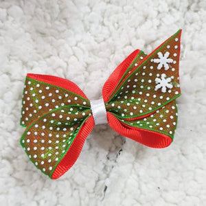 Christmas Green Small Bow