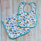 Dinosaurs Bib & Burp Set