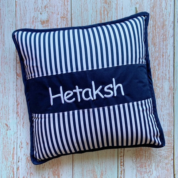 Blue Stripes Cushion Cover