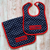 Stars Bib & Burp Set