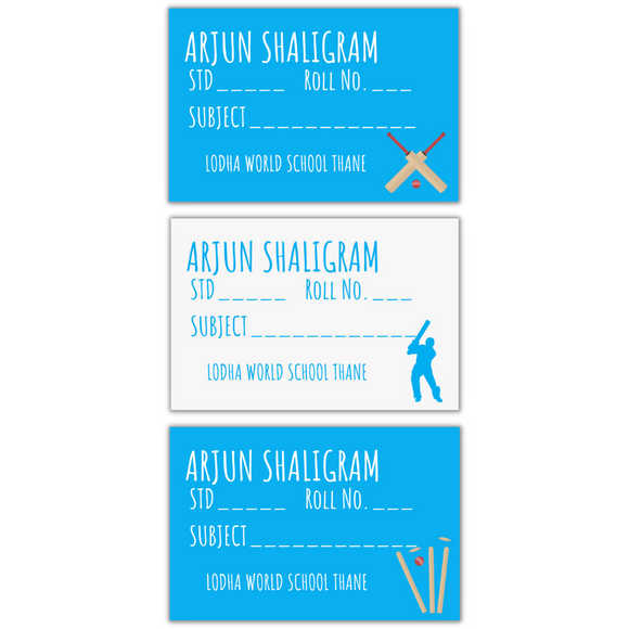 Cricket Book Labels