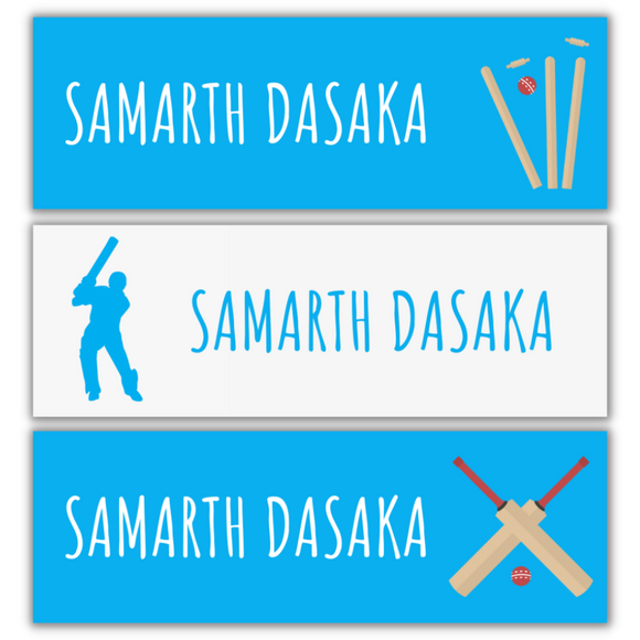 Cricket Name Stickers